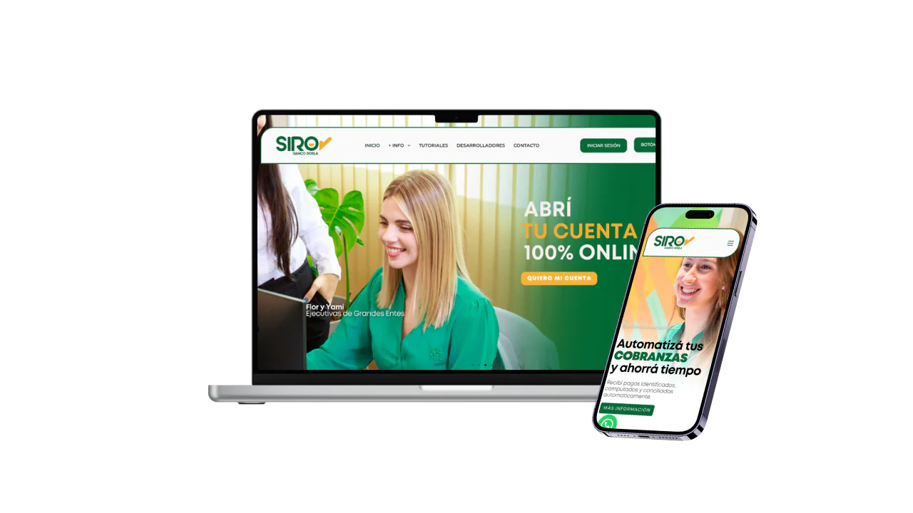 Mockup responsive de tienda online en desktop y móvil para e-commerce OLPA