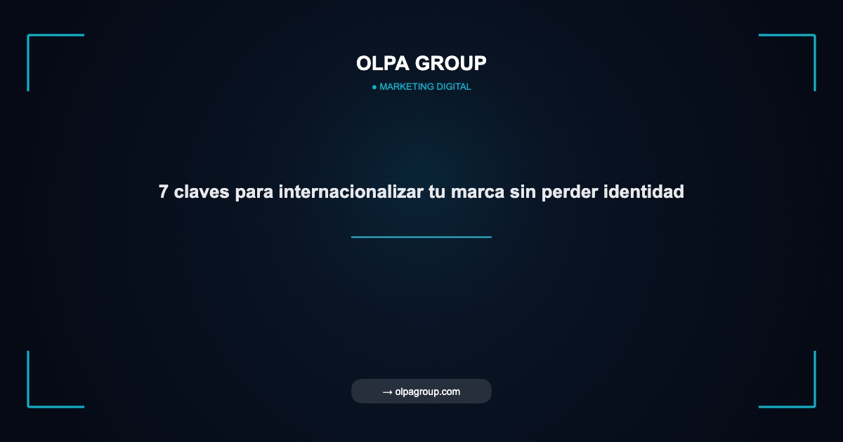 7 claves para internacionalizar tu marca sin perder identidad - Olpa Group | Marketing Digital