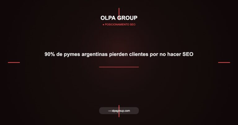 90% de pymes argentinas pierden clientes por no hacer SEO - Olpa Group | Posicionamiento SEO