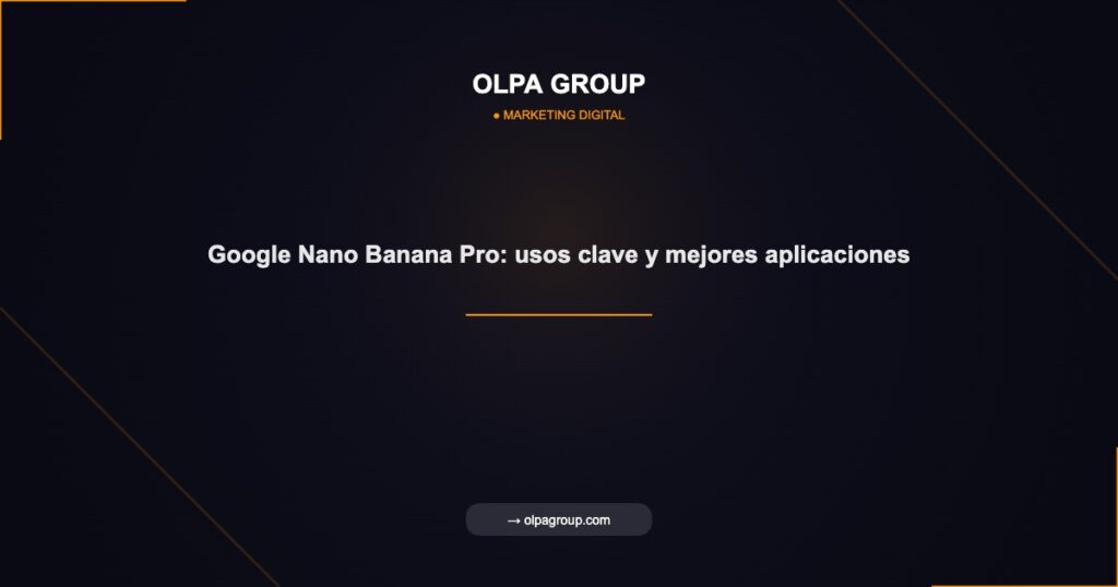 Google Nano Banana Pro: usos clave y mejores | Olpa Group