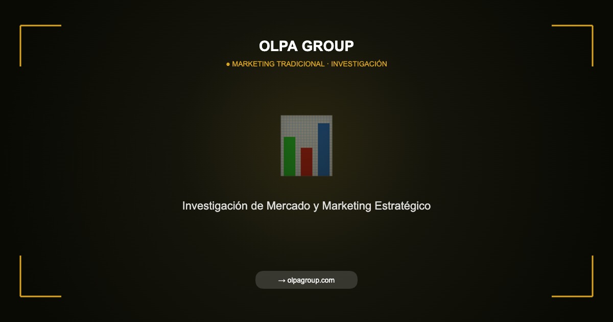 Investigación de Mercado y Marketing Estratégico: La Base de Toda Decisión Comercial Exitosa - Olpa Group | Marketing Tradicional