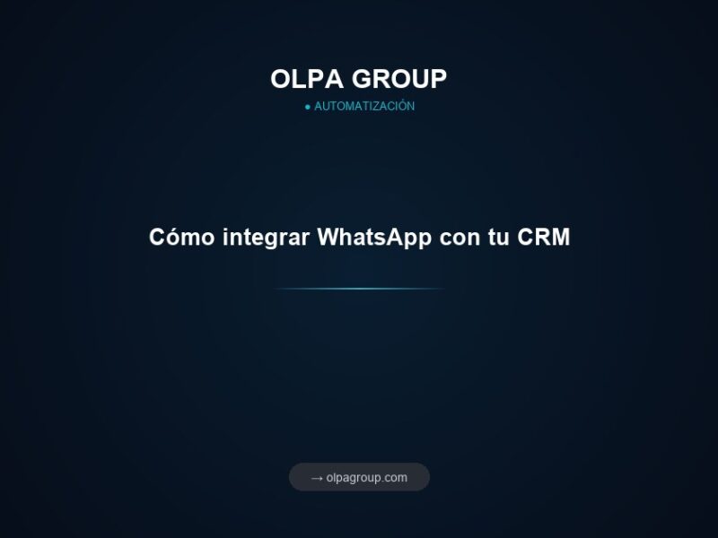 Cómo integrar WhatsApp con tu CRM