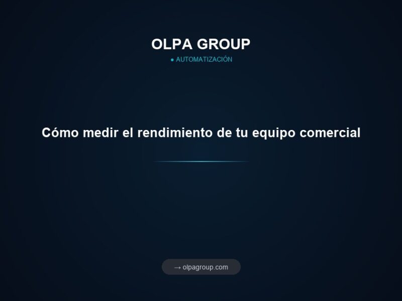 Cómo medir el rendimiento de tu equipo comercial