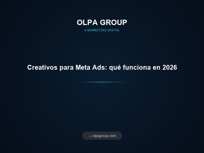 Creativos para Meta Ads: qué funciona en 2026
