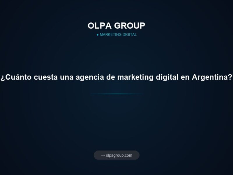 ¿Cuánto cuesta una agencia de marketing digital en Argentina?