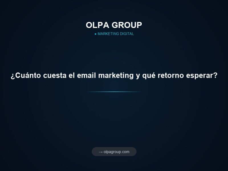 ¿Cuánto cuesta el email marketing y qué retorno esperar?