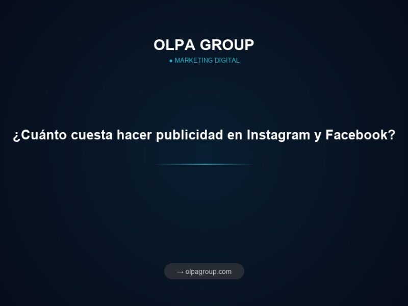 ¿Cuánto cuesta hacer publicidad en Instagram y Facebook?