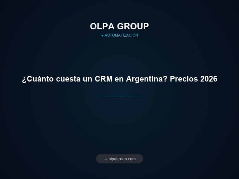 ¿Cuánto cuesta un CRM en Argentina? Precios 2026
