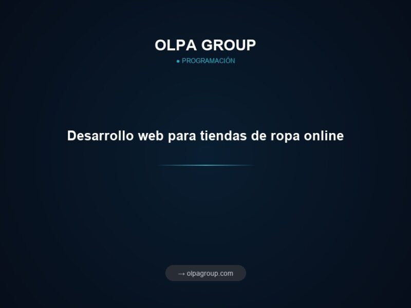 Desarrollo web para tiendas de ropa online