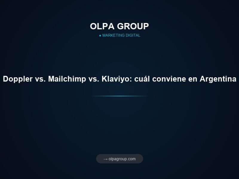 Doppler vs. Mailchimp vs. Klaviyo: cuál conviene en Argentina