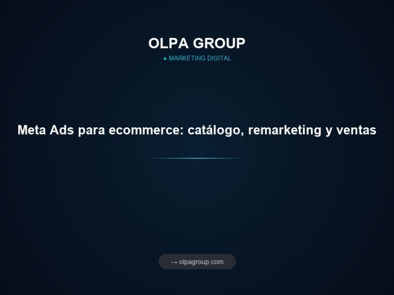 Meta Ads para ecommerce: catálogo, remarketing y ventas