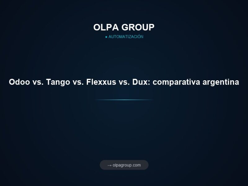 Odoo vs. Tango vs. Flexxus vs. Dux: comparativa argentina