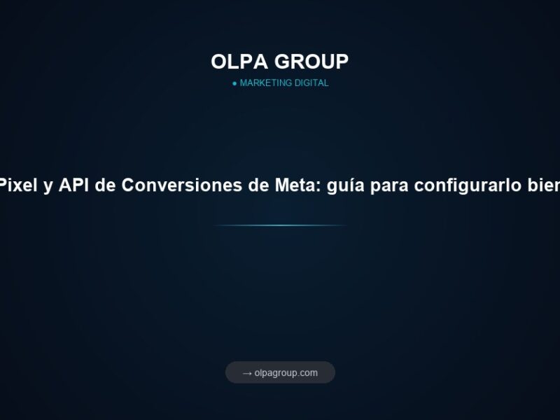 Pixel y API de Conversiones de Meta: guía para configurarlo bien