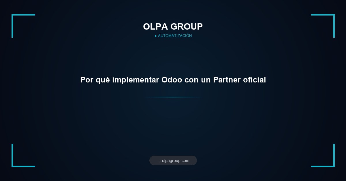 Por qué implementar Odoo con un Partner oficial