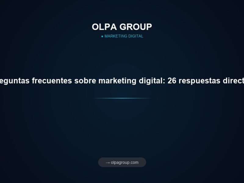 Preguntas frecuentes sobre marketing digital: 26 respuestas directas