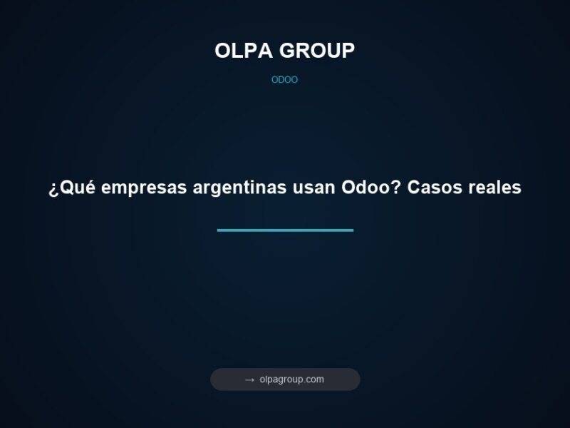 ¿Qué empresas argentinas usan Odoo? Casos reales
