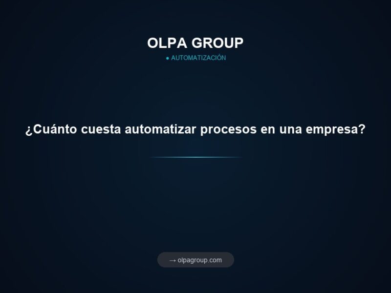 ¿Cuánto cuesta automatizar procesos en una empresa?